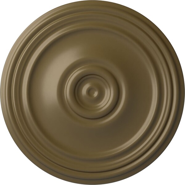 Ekena Millwork Reece Ceiling Medallion (Fits Canopies up to 6 3/4"), Hand-Painted Mississippi Mud, 21"OD x 1 1/4"P CM21REMMF - main